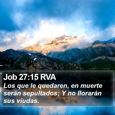 Job 27:15 RVA Bible Verse Image