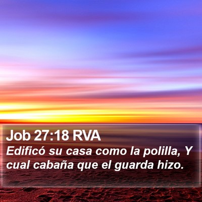 Job 27:18 RVA Bible Verse Image
