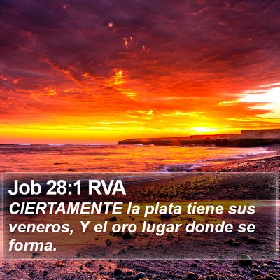 Job 28:1 RVA Bible Verse Image