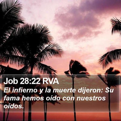 Job 28:22 RVA Bible Verse Image
