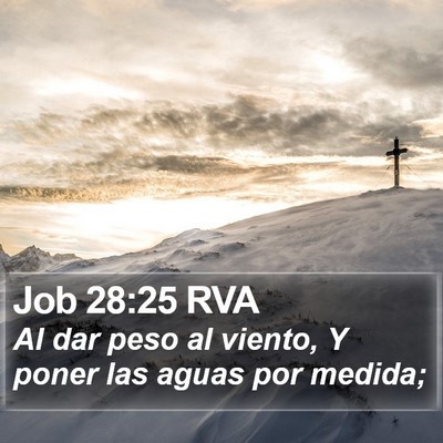 Job 28:25 RVA Bible Verse Image