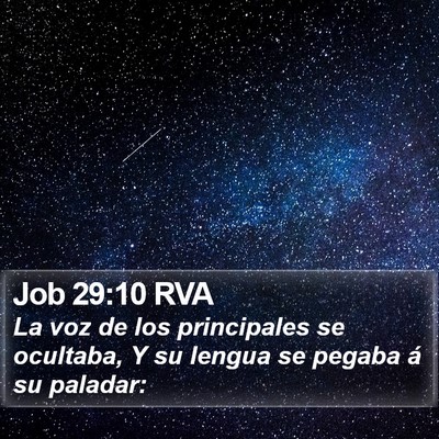 Job 29:10 RVA Bible Verse Image