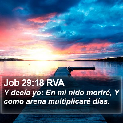 Job 29:18 RVA Bible Verse Image