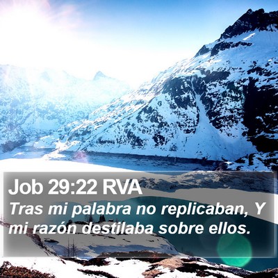 Job 29:22 RVA Bible Verse Image