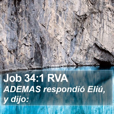 Job 34:1 RVA Bible Verse Image