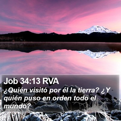 Job 34:13 RVA Bible Verse Image