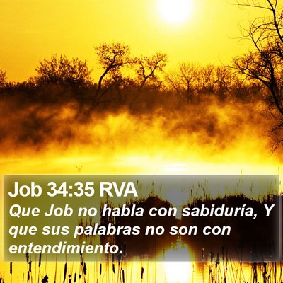 Job 34:35 RVA Bible Verse Image