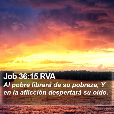Job 36:15 RVA Bible Verse Image