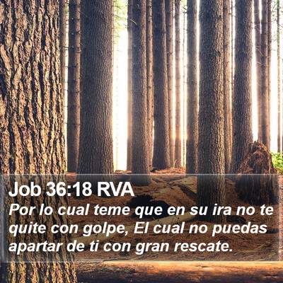 Job 36:18 RVA Bible Verse Image
