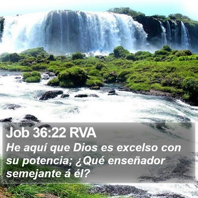 Job 36:22 RVA Bible Verse Image