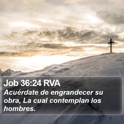 Job 36:24 RVA Bible Verse Image