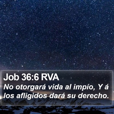 Job 36:6 RVA Bible Verse Image