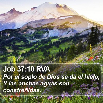 Job 37:10 RVA Bible Verse Image