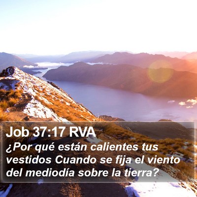 Job 37:17 RVA Bible Verse Image