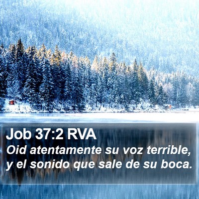 Job 37:2 RVA Bible Verse Image