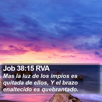 Job 38:15 RVA Bible Verse Image