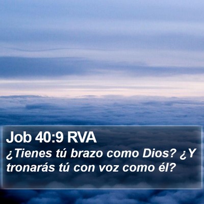 Job 40:9 RVA Bible Verse Image