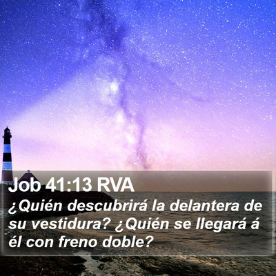Job 41:13 RVA Bible Verse Image