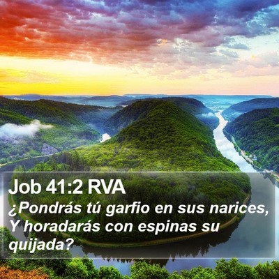 Job 41:2 RVA Bible Verse Image