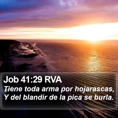 Job 41:29 RVA Bible Verse Image