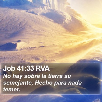 Job 41:33 RVA Bible Verse Image