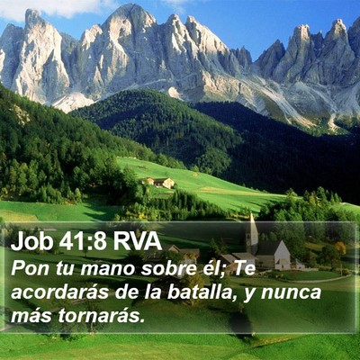 Job 41:8 RVA Bible Verse Image
