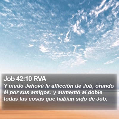 Job 42:10 RVA Bible Verse Image