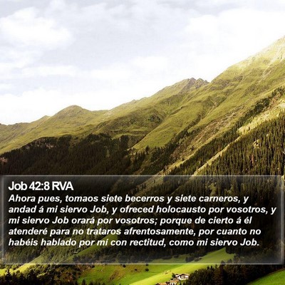Job 42:8 RVA Bible Verse Image