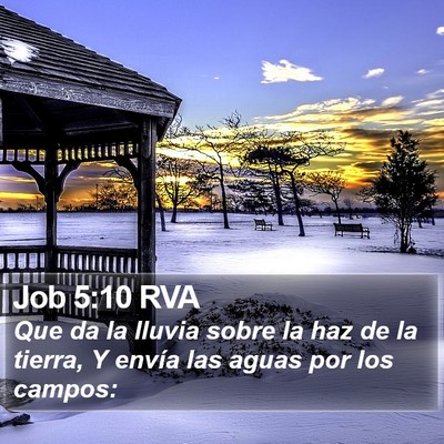 Job 5:10 RVA Bible Verse Image