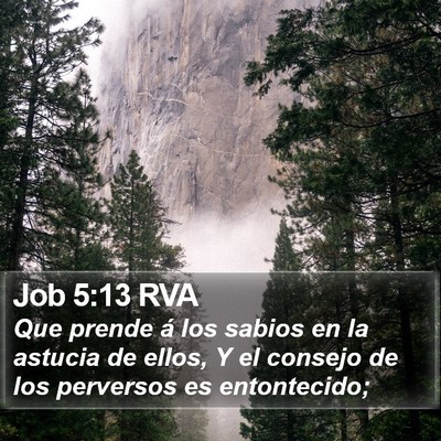 Job 5:13 RVA Bible Verse Image