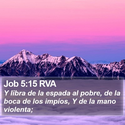 Job 5:15 RVA Bible Verse Image