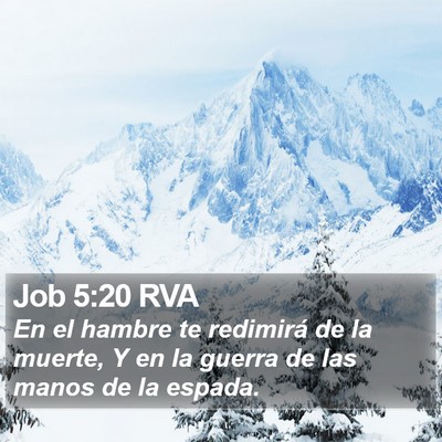Job 5:20 RVA Bible Verse Image