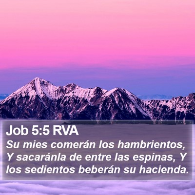 Job 5:5 RVA Bible Verse Image
