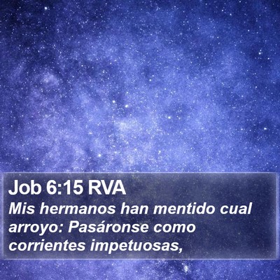 Job 6:15 RVA Bible Verse Image