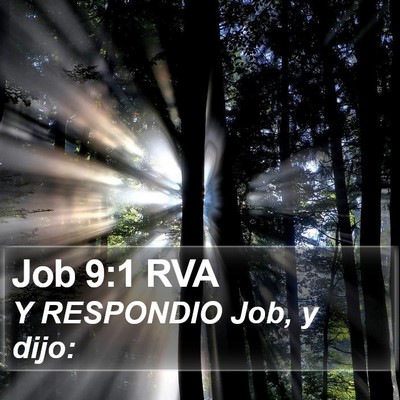 Job 9:1 RVA Bible Verse Image