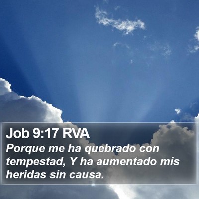Job 9:17 RVA Bible Verse Image