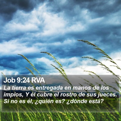 Job 9:24 RVA Bible Verse Image