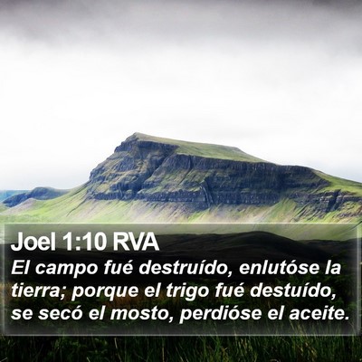 Joel 1:10 RVA Bible Verse Image