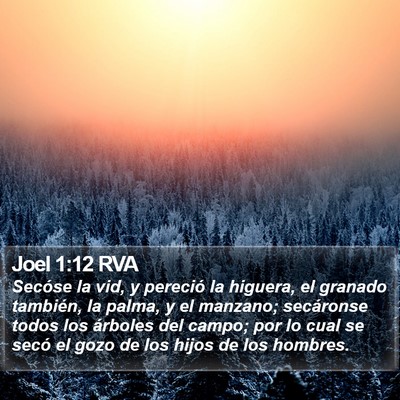 Joel 1:12 RVA Bible Verse Image