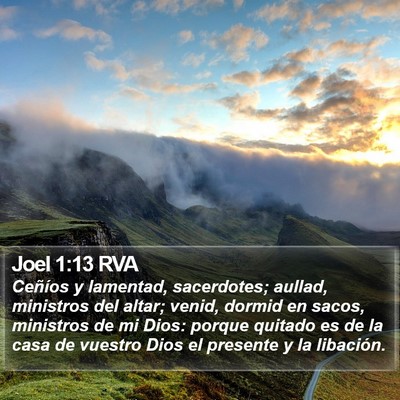 Joel 1:13 RVA Bible Verse Image