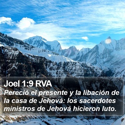 Joel 1:9 RVA Bible Verse Image