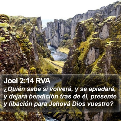Joel 2:14 RVA Bible Verse Image