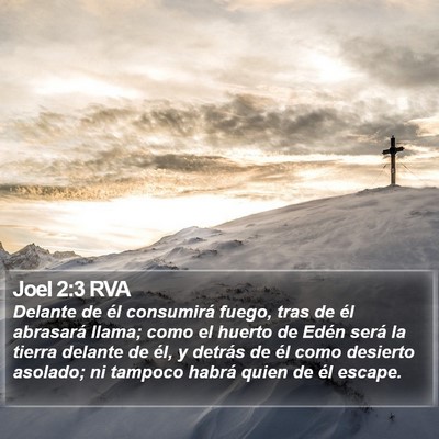 Joel 2:3 RVA Bible Verse Image