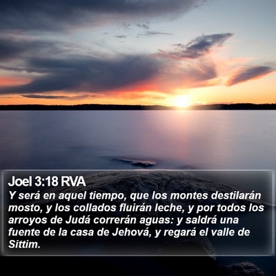 Joel 3:18 RVA Bible Verse Image