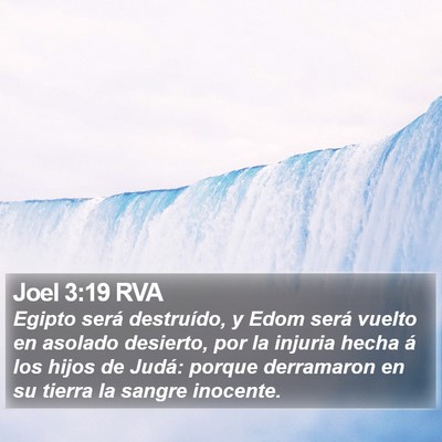 Joel 3:19 RVA Bible Verse Image