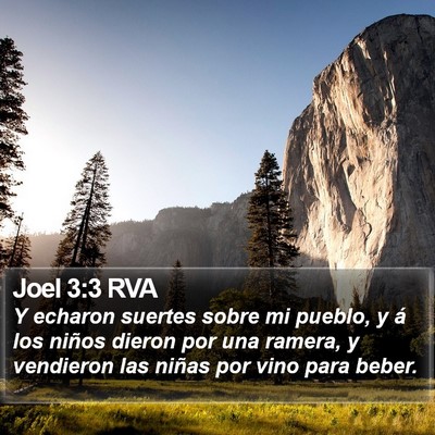 Joel 3:3 RVA Bible Verse Image
