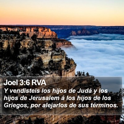 Joel 3:6 RVA Bible Verse Image