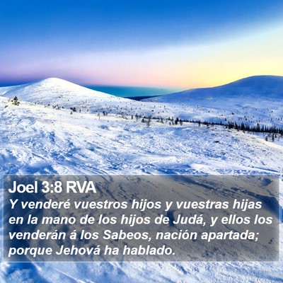 Joel 3:8 RVA Bible Verse Image