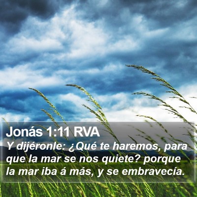 Jonás 1:11 RVA Bible Verse Image