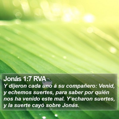 Jonás 1:7 RVA Bible Verse Image
